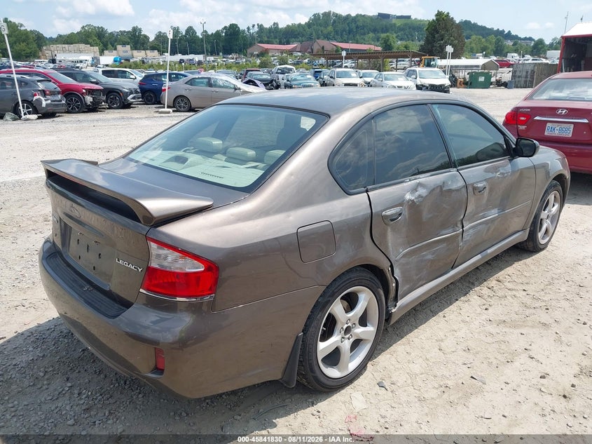 2009 SUBARU LEGACY SEDAN 2.5L H-4 VVT, 170HP