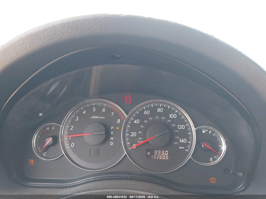 2009 SUBARU LEGACY SEDAN 2.5L H-4 VVT, 170HP