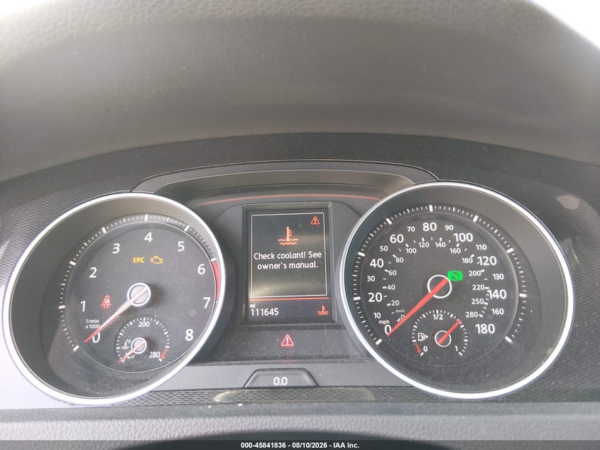 VOLKSWAGEN GOLF GTI 2017 VIN 3VW4T7AU6HM072880