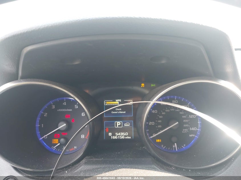SUBARU OUTBACK 2015 VIN 4S4BSADC2F3242644