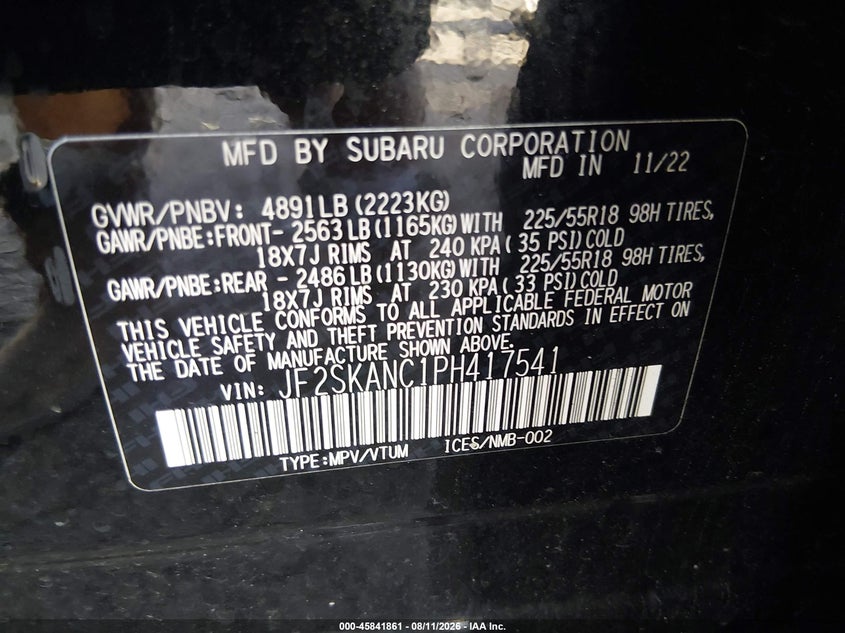 2023 SUBARU FORESTER LIMITED · Фото 9