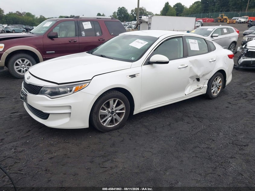 2016 Kia Optima, Left Side, IAAI, VIN KNAGT4L34G5086961 — photo 2