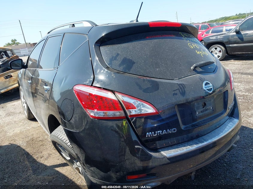 Vin: jn8az1mu2ew401345, lot: 46340957, nissan murano le 20143