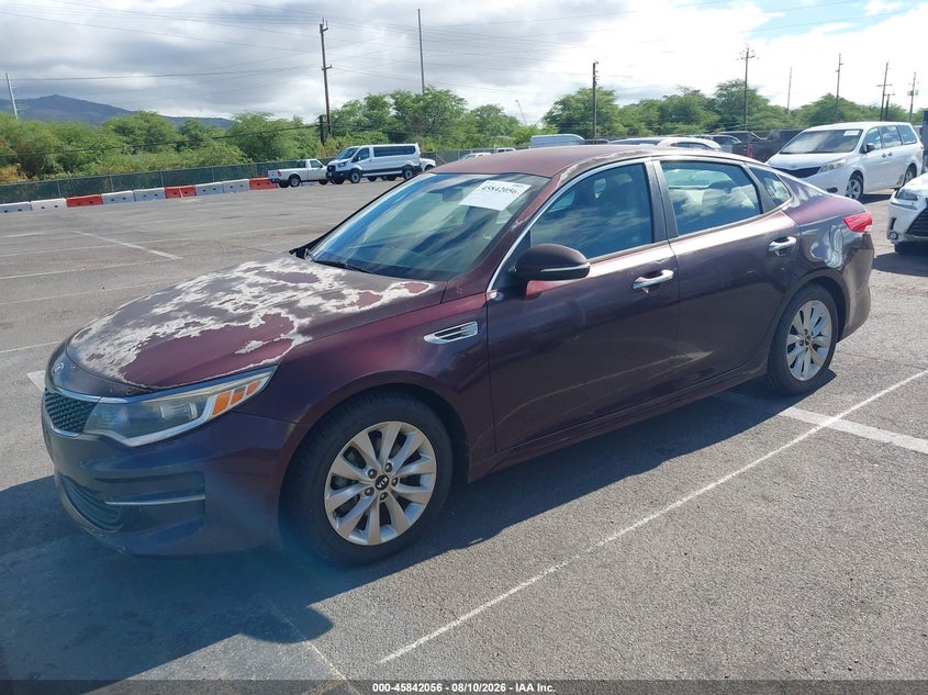 Vin: 5xxgt4l35gg021602, lot: 46340964, kia optima lx 20162