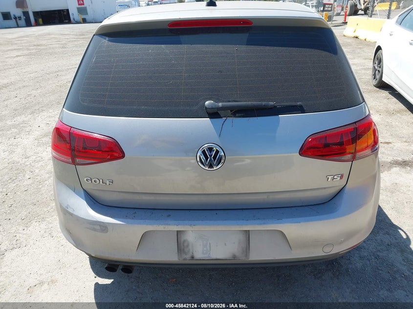 VOLKSWAGEN GOLF 2016 VIN 3VW217AU8GM020517