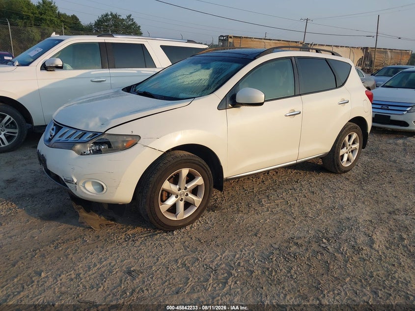 NISSAN MURANO 2009 VIN JN8AZ18W49W204758