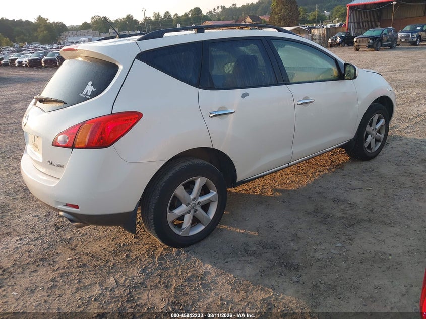 NISSAN MURANO 2009 VIN JN8AZ18W49W204758