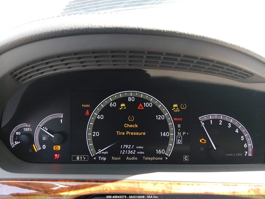 2010 MERCEDES-BENZ S 550 auction photo 7