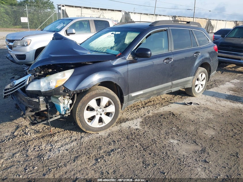 2012 Subaru Outback 2.5I Premium, Удар спереди, IAAI, VIN 4S4BRBCC0C3221497 — фото 2