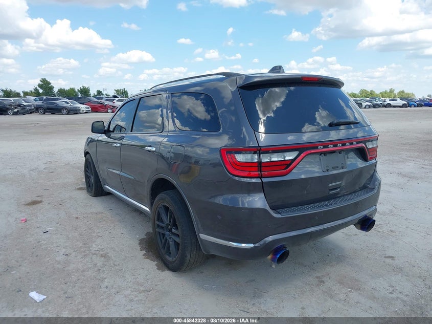 Vin: 1c4sdjet8hc766624, lot: 46341236, dodge durango citadel awd 20173