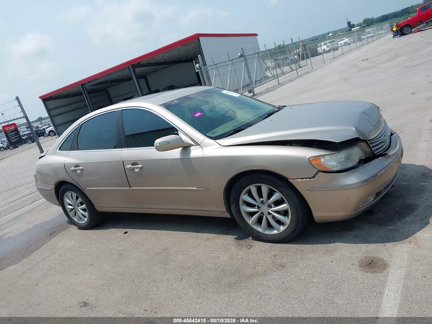 2007 HYUNDAI AZERA SEDAN 3.8L V-6 DOHC, VVT, 263HP