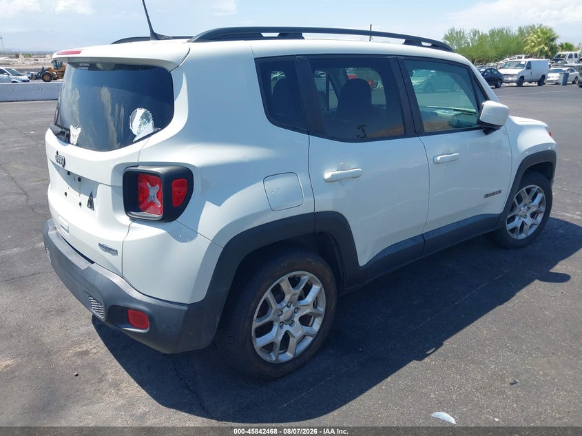Vin: zaccjabb2jph50199, lot: 46341376, jeep renegade latitude fwd 20184