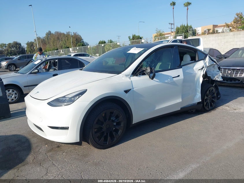Vin: 5yjygdeexmf288515, lot: 46341434, tesla model y long range dual motor all-wheel drive 20212