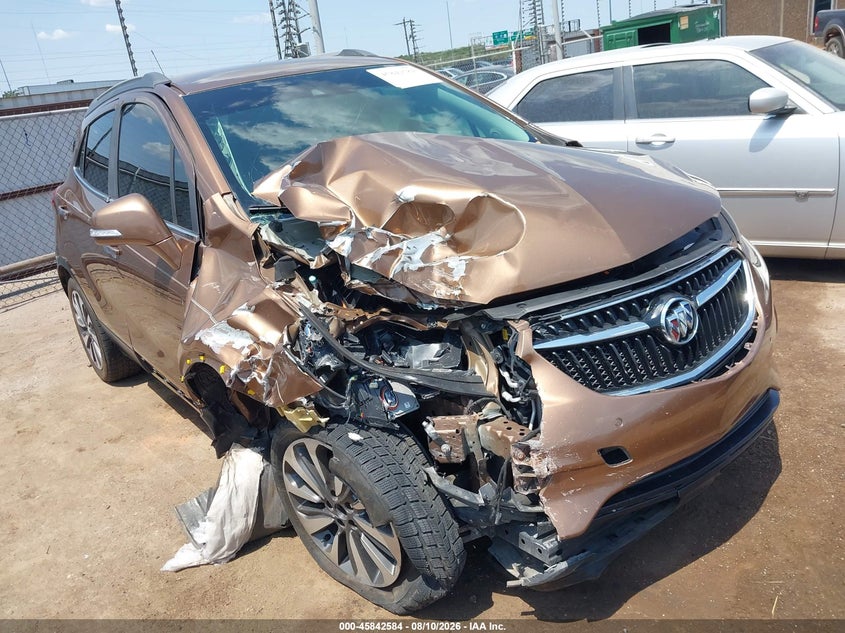 Vin: kl4cjdsb5hb080745, lot: 46341492, buick encore premium 20171