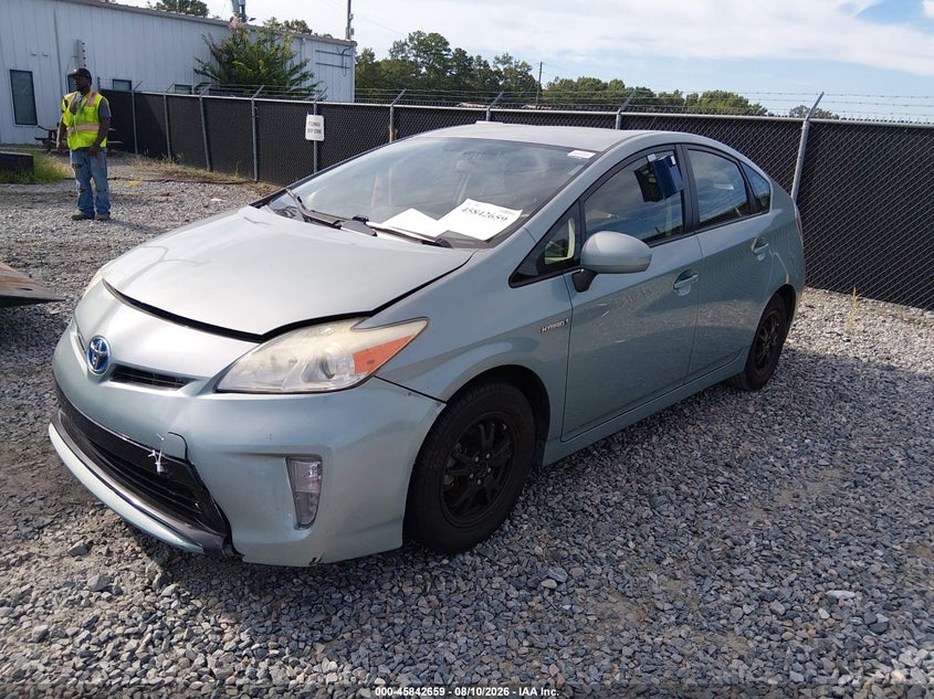 Vin: jtdkn3du6d5544083, lot: 46341567, toyota prius two 20132