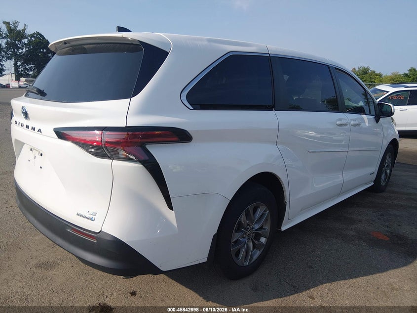 TOYOTA SIENNA 2021 VIN 5TDKRKEC2MS007564