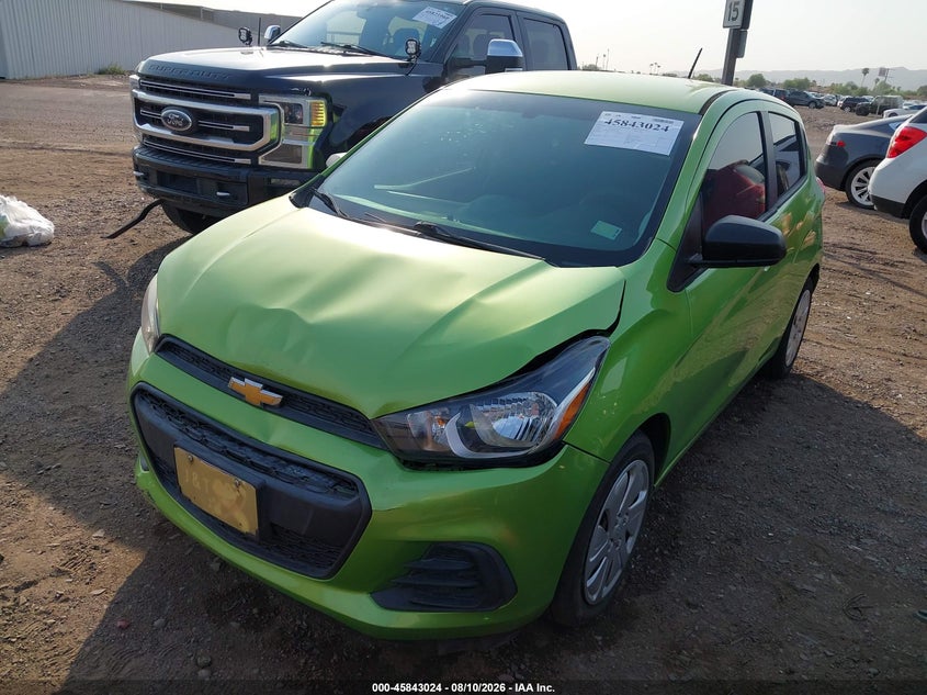 2016 Chevrolet Spark, Front End, IAAI, VIN KL8CB6SAXGC542398 — photo 2