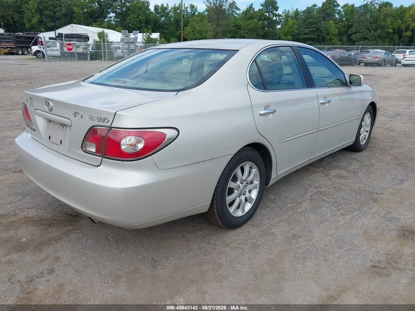 2004 LEXUS ES SEDAN 3.3L V-6 DOHC, VVT, 225HP