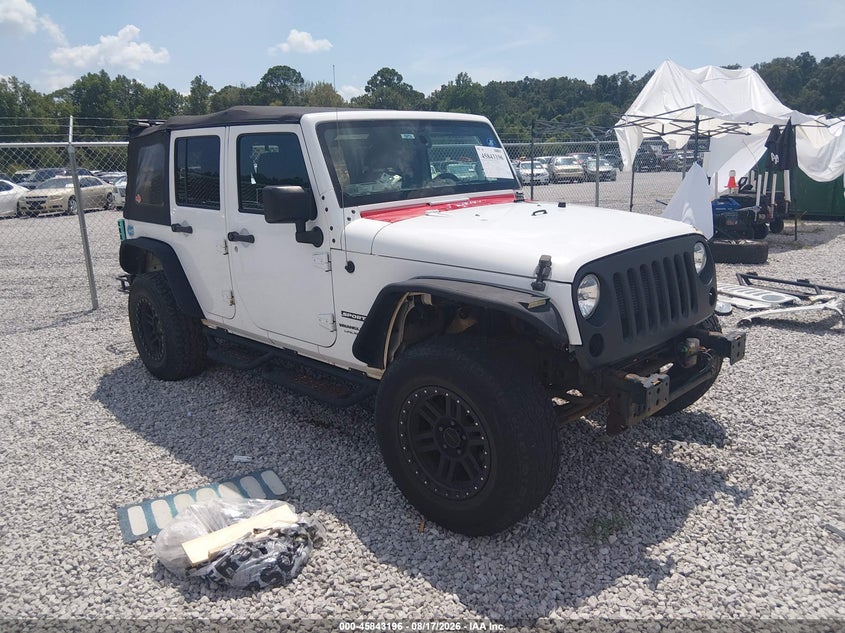 Vin: 1c4hjwdg6jl925781, lot: 46342104, jeep wrangler jk unlimited sport s 4x4 20181