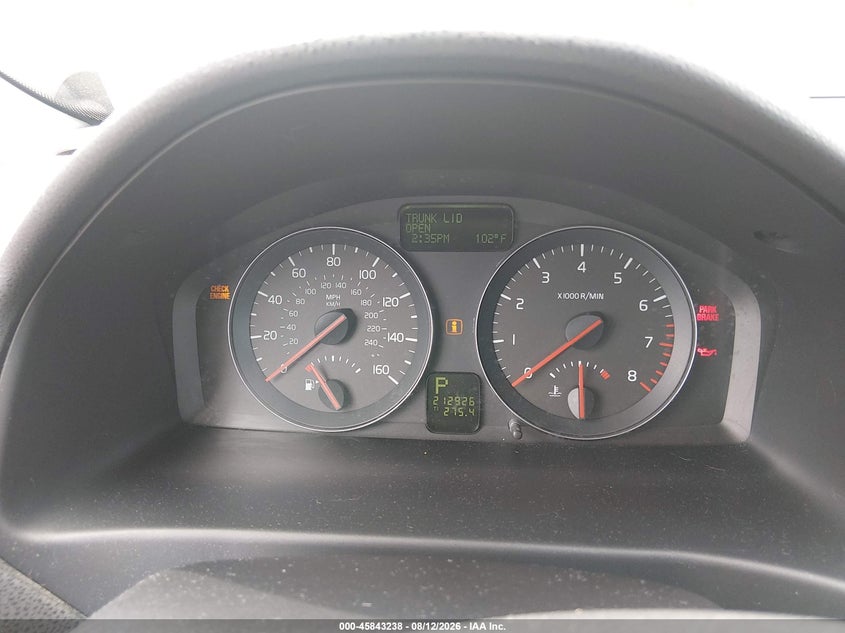 2009 VOLVO S40 SEDAN 2.4L I-5 DOHC, VVT, 168HP