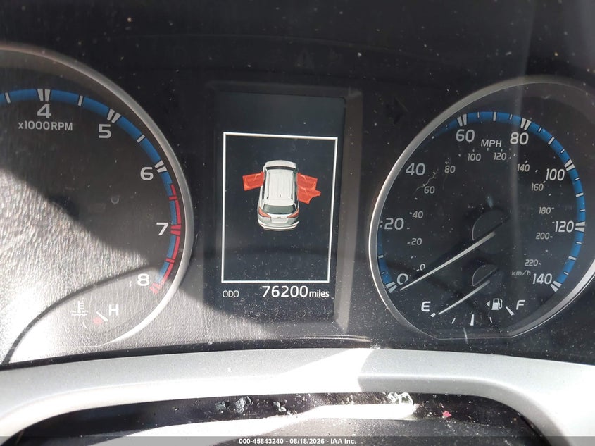 2018 TOYOTA RAV 4 SPORT UTILITY VEHICLE 2.5L I4 FI DOHC 16V NF4
