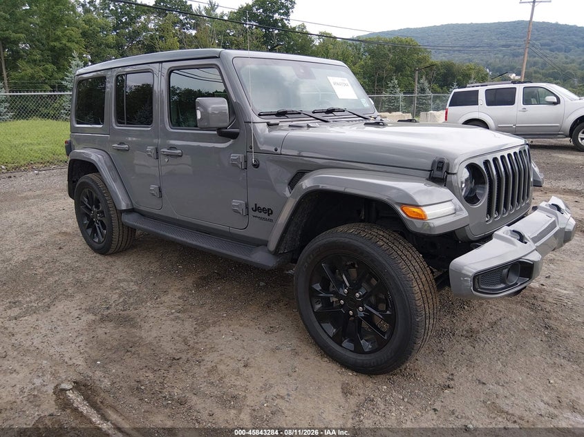 2022 Jeep Wrangler Unlimited High Altitude 4X4, Перёд и зад, IAAI, VIN 1C4HJXEN8NW147958