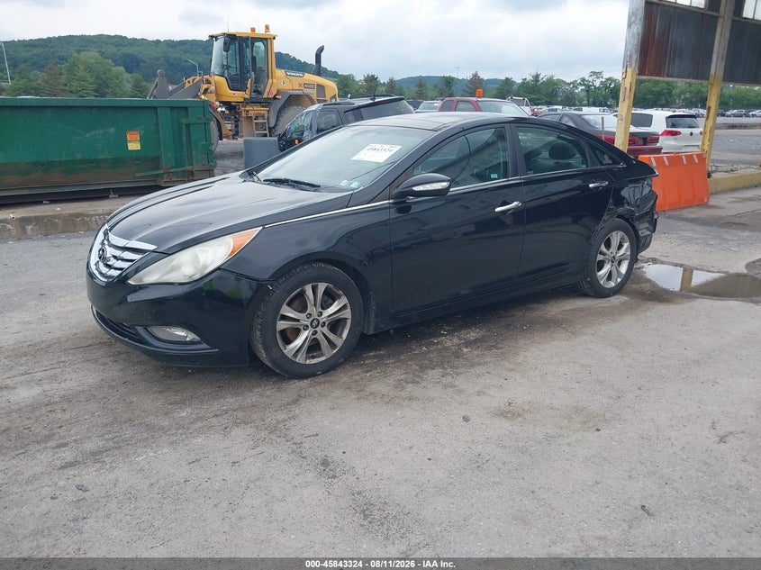 2012 Hyundai Sonata, Левый бок, IAAI, VIN 5NPEC4AC9CH347606 — фото 2
