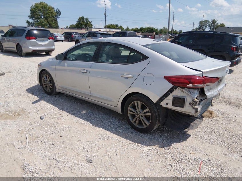 Vin: 5npd84lf2jh400566, lot: 46342258, hyundai elantra sel 20183