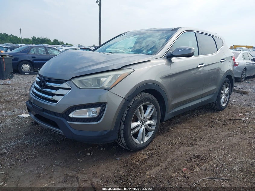 2013 Hyundai Santa Fe Sport 2.0T, Правый перёд, IAAI, VIN 5XYZW3LA5DG009580 — фото 2