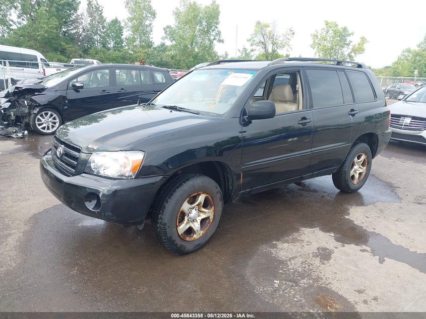2004 TOYOTA HIGHLANDER SPORT UTILITY VEHICLE 2.4L I-4 DOHC, VVT, 160HP