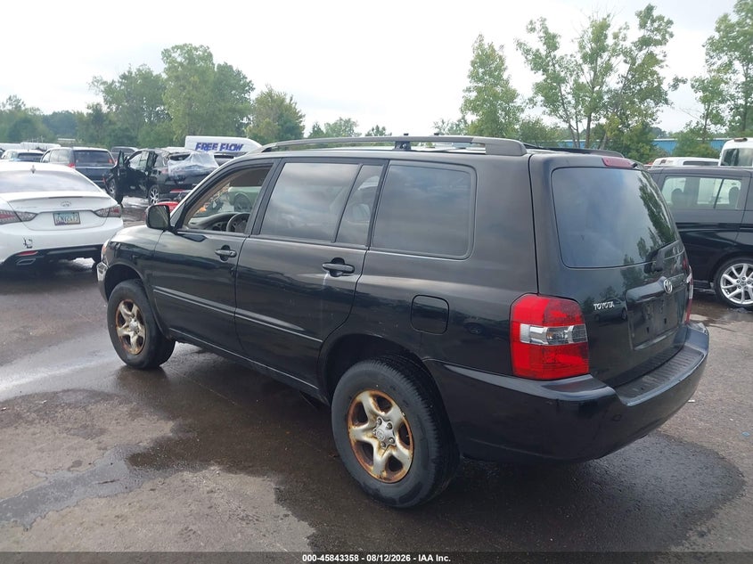 2004 TOYOTA HIGHLANDER SPORT UTILITY VEHICLE 2.4L I-4 DOHC, VVT, 160HP