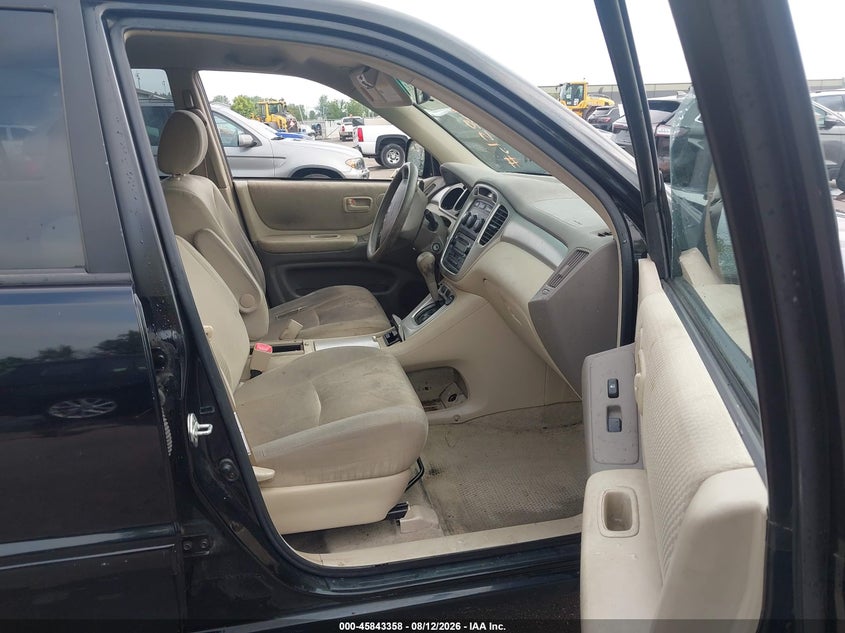 2004 TOYOTA HIGHLANDER SPORT UTILITY VEHICLE 2.4L I-4 DOHC, VVT, 160HP