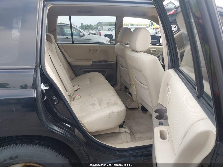 2004 TOYOTA HIGHLANDER SPORT UTILITY VEHICLE 2.4L I-4 DOHC, VVT, 160HP
