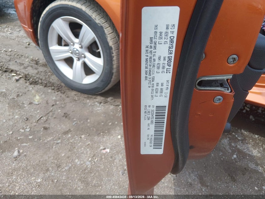 DODGE CALIBER 2011 VIN 1B3CB3HA7BD106853