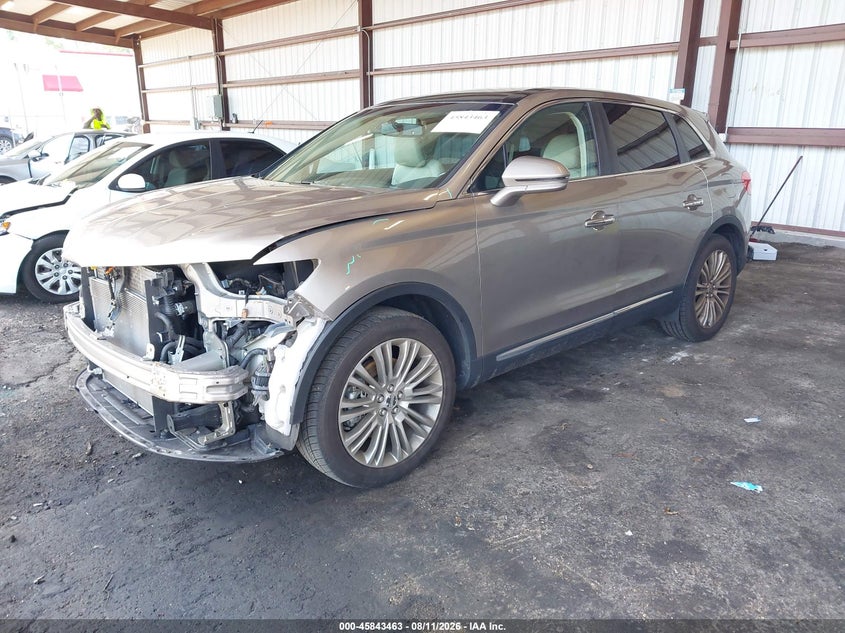 Vin: 2lmpj6lr7jbl43168, lot: 46342371, lincoln mkx reserve 20182