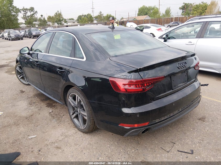 Vin: wauenaf46ja035335, lot: 46342455, audi a4 2.0t premium/2.0t tech premium 20183