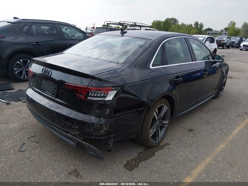 Vin: wauenaf46ja035335, lot: 46342455, audi a4 2.0t premium/2.0t tech premium 20184