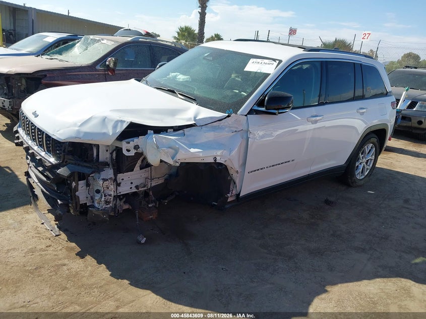 Vin: 1c4rjgbg7pc566947, lot: 46342517, jeep grand cherokee limited 4x2 20232