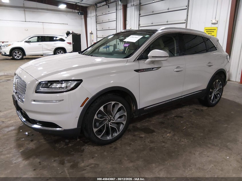 LINCOLN NAUTILUS 2021 VIN 2LMPJ8K96MBL04198