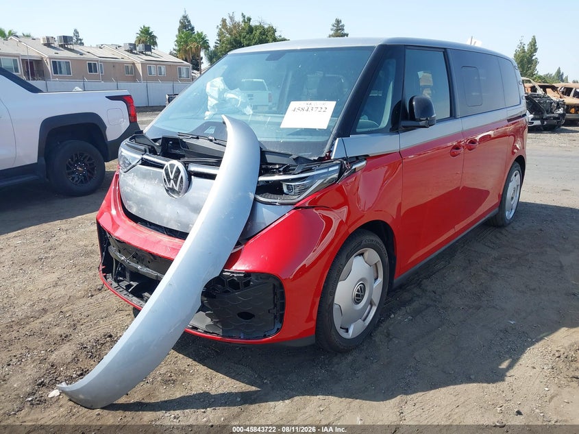 2025 Volkswagen Id. Buzz Pro S, Front End, IAAI, VIN WVGAWVEB3SH047999 — photo 2