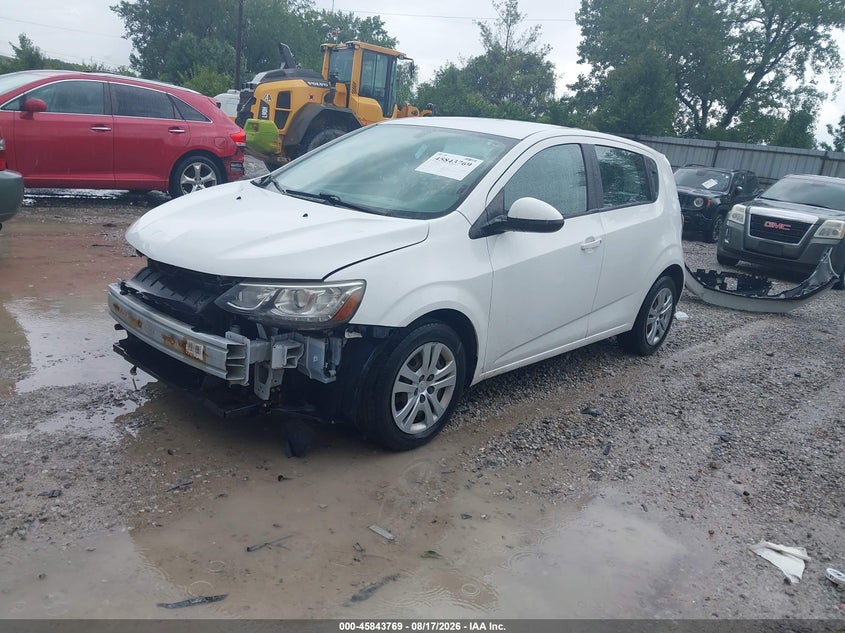 2017 Chevrolet Sonic, Front End, IAAI, VIN 1G1JG6SH8H4168147 — photo 2