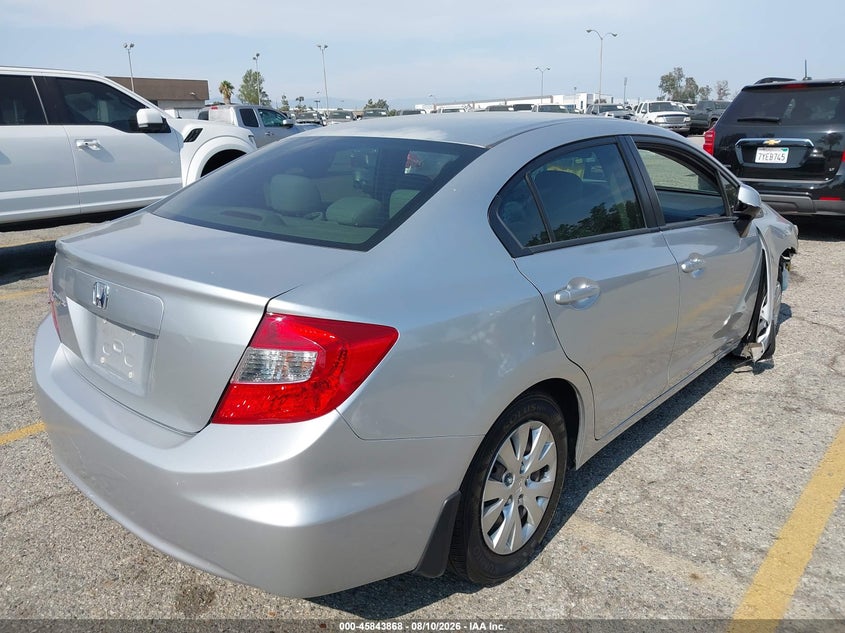 2012 HONDA CIVIC SEDAN 1.8L I-4 VVT, 140HP