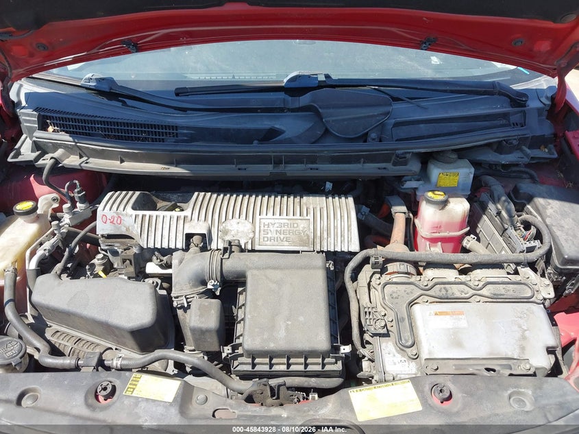 2012 TOYOTA PRIUS HATCHBACK 1.8L I-4 DOHC, VVT, 98HP