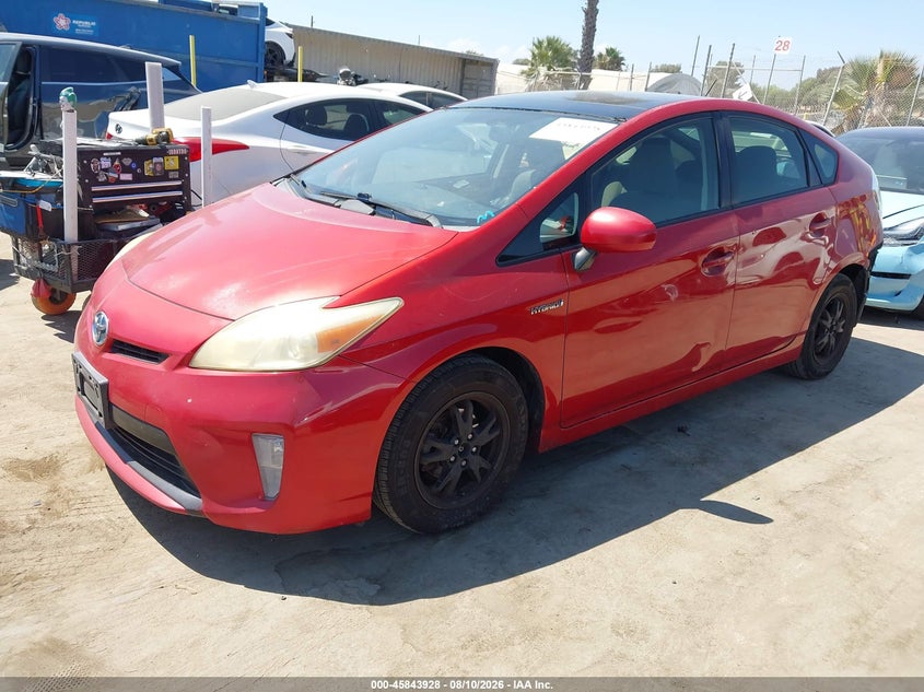 2012 TOYOTA PRIUS HATCHBACK 1.8L I-4 DOHC, VVT, 98HP