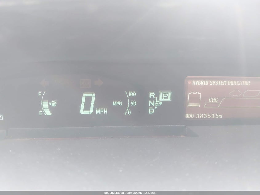 2012 TOYOTA PRIUS HATCHBACK 1.8L I-4 DOHC, VVT, 98HP