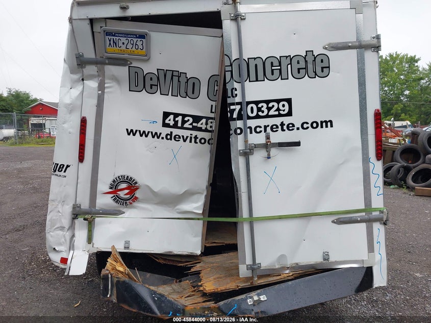 2021 HOMESTEADER 14' ENCLOSED TRAILER auction photo 6