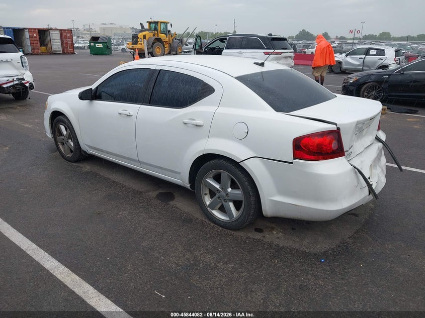 Vin: 1c3cdzab3dn564227, lot: 46342990, dodge avenger se 20133
