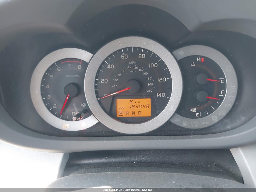 2012 TOYOTA RAV 4 SPORT UTILITY VEHICLE 2.5L I-4 DOHC, VVT, 179HP