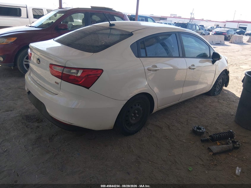 Vin: knadm4a36g6626081, lot: 46343140, kia rio lx 20164