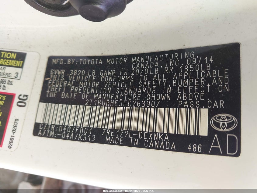TOYOTA COROLLA - zdjęcie 9